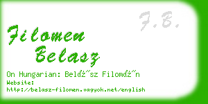 filomen belasz business card